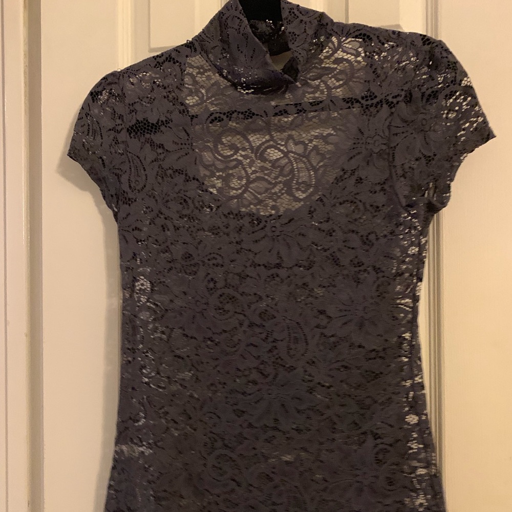 Lace turtleneck